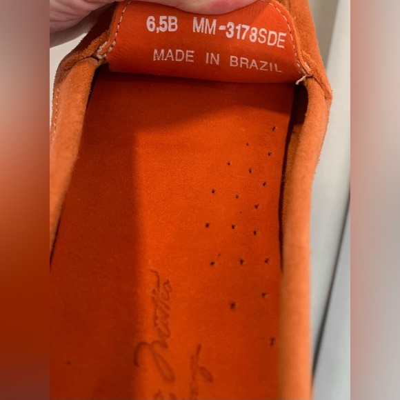 Massimo Matteo Women’s Orange Suede Driving Penny Loafer Slip-On; Size 6.5 - Picture 7 of 10